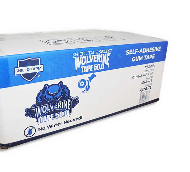 GTHS48SARK-WT Box of Self Adhesive No Water Needed Tape