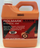 Rolmark Stencil Ink - Orange - 20915