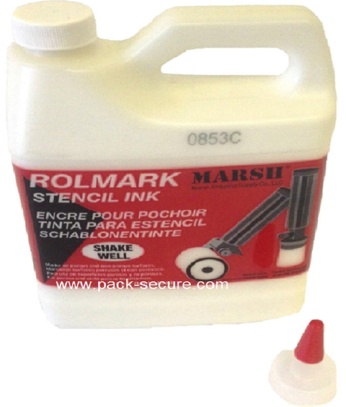 Rolmark Stencil Ink - White - 20898