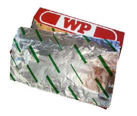 Interfolded Foil Pop Up Sheets - Green Stripe