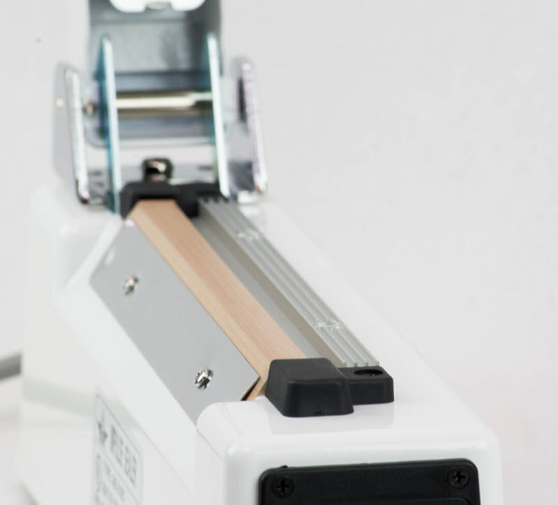 Up Close View AIE Bag Sealer with Cutter