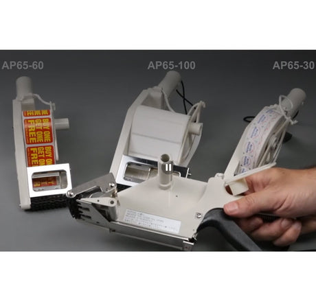 Choose from 3 sizes of Hand Held Label Dispenser available by Tach-it