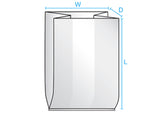 Measure a Gusseted Polypropylene Bag