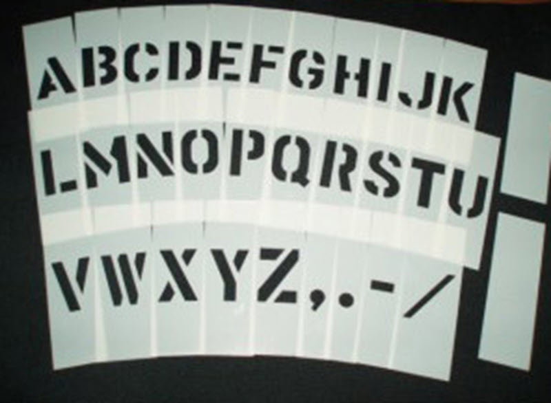 Mylar Letter Stencil Set 6 Inch