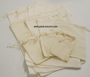 12 x 20 Cloth Bags, Drawstring style