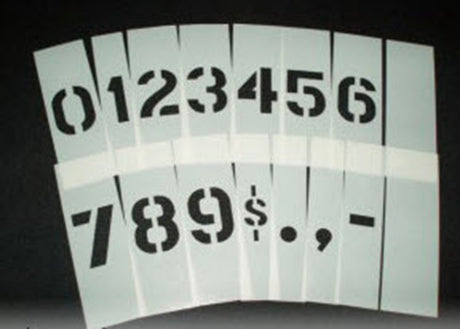 Mylar Number Set One Inch