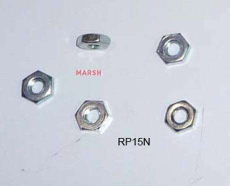 RP15N - HEX JAM NUT 10 - 32 - Qty 5