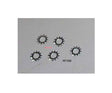 RP38B - LK EXT TOOTH WASHER 1/5 - Qty 5