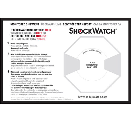 Multilingual ShockWatch Companion Labels 26107ML