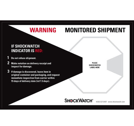 ShockWatch Companion Labels 26107