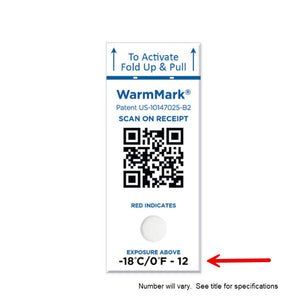 WarmMark QR 25C/77F Single-Window Temperature Indicator
